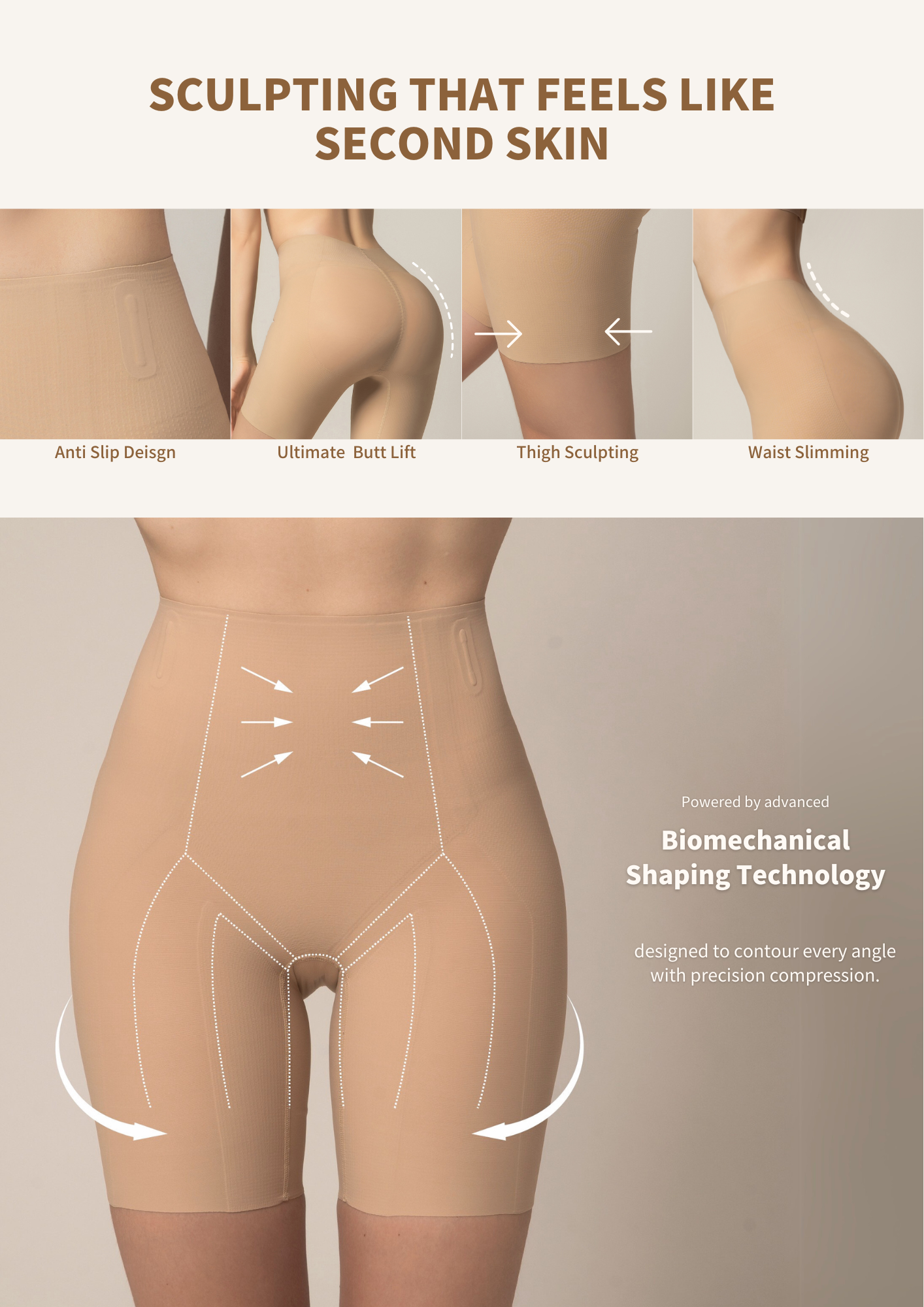 Booty Shape -Mid-thigh Shorts