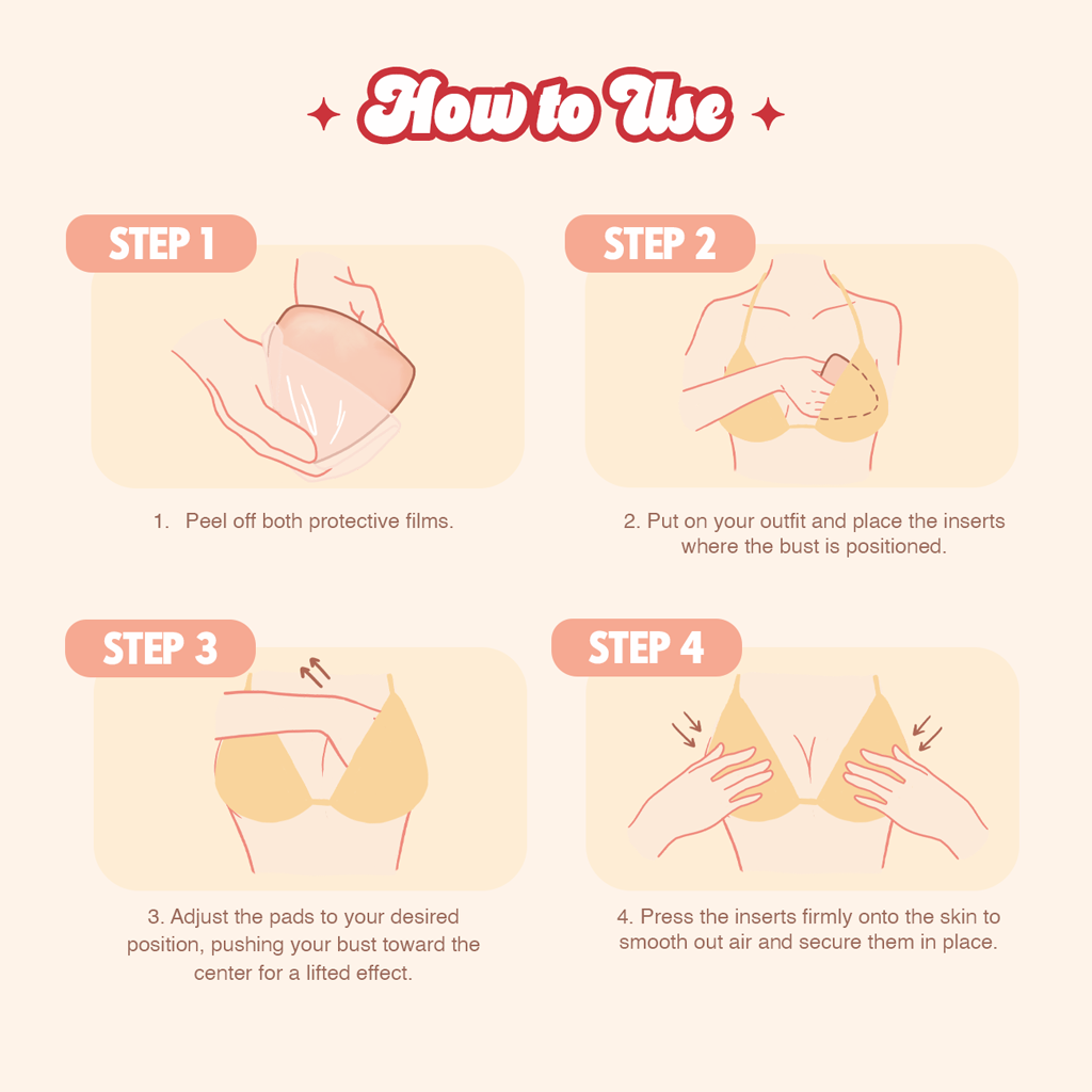 Boobi Pads Inserts - Half Moon